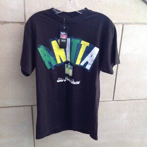 NFL Sao Paulo ANITTA Black T-Shirt (M) NWT